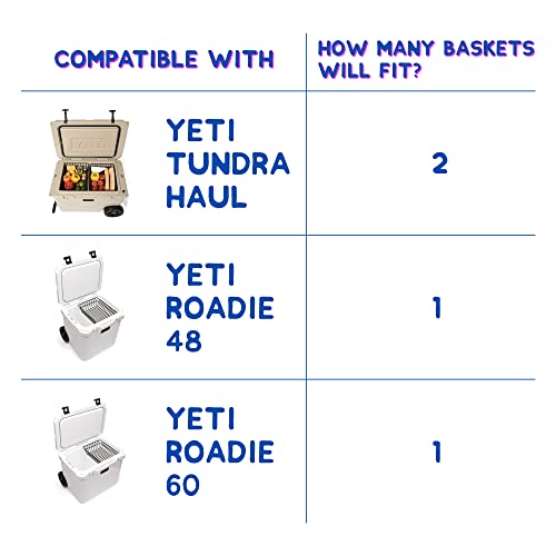 Cooler Basket for YETI Tundra Haul, YETI Roadie 48, and YETI Roadie 60