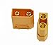 Jrelecs XT90 Battery Connector Set for RC Lipo Battery Motor 5 Pairs Yellow ,5 Male Connectors + 5 Female Connectors