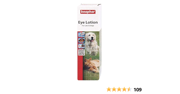 Amazon Com Beaphar Dog Cat Eye Lotion 50ml Sterile Saline Solution Misc Pet Supplies