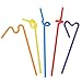 Juvale 200 Count Bendy Straws - Bulk Pack Party Straws, Flexible Extra Long Plastic Straws for Birthdays, Parties, Celebrations - 11 inches