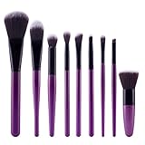 Bolayu 9Pcs Cosmetic Brush Sets Makeup Brushes Kits Tools (Black)