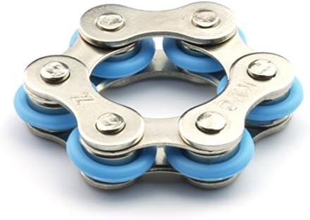 Roller Chain Fidget Toy Stress Reducer Adhd Anxiety And Autism (Blue)