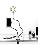 Smarlf Selfie Ring Light with Cell Phone Holder Stand for Youtube Video, 2-Light Mode, 360 Degree Rotating Flexible Arm