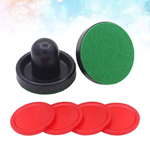 TOYMYTOY 8PCS 76MM Air Hockey Pushers Pucks Replacement for Game Tables Goalies Header Kit Air Hockey Equipment Accessories (Dark Blue) - Thumbnail 4