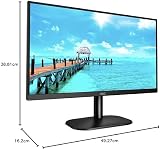 AOC 22B2H 22 inch FHD Monitor 75Hz VA Frameless Low Blue Flicker Free HDMI VGA view 7