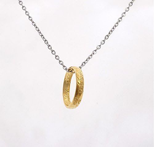 fresh me jewelry® - Movie Series Jewelry the Lord of the Rings Golden Pendent Necklace- FMJN0255