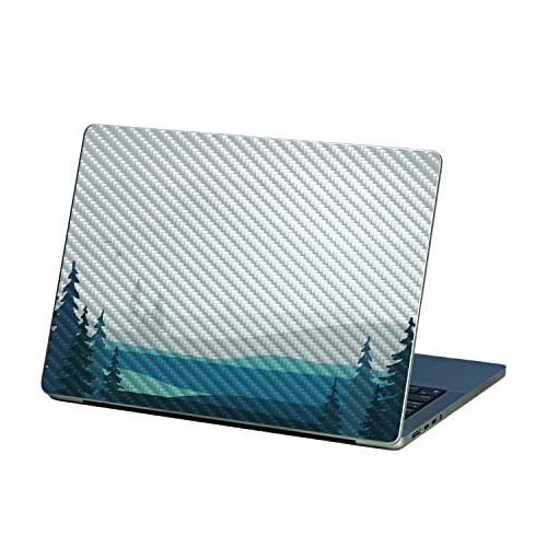 MightySkins Carbon Fiber Skin Compatible with Apple MacBook Pro 13” M2 (2022) -…