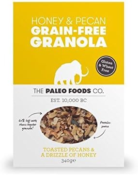 The Paleo Foods Co GrainFree Granola, Honey &amp; Pecan . Pack Of 3