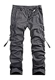 Men's Cotton Casual Military Army Cargo Camo Combat Work Pants (US:38 / Tag Asia 40, Grey)