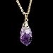 sedmart Irregular Handmade Amethyst Pendant Crystal Quartz Necklace Chakra Point Gemstone jewelry Mothers Day Gifts