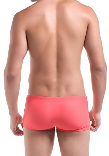 WUAMBO Men's Solid Swimming Shorts Fashion Swimwear US M with Asian Tag XL(Waist:32"-34") - Thumbnail 4