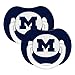 Baby Fanatic Pacifier (2 Pack) - University of Michigan Team Colors