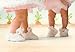 Bunnies by the Bay Cuddle Toe Slippers, White, 3-6 Months