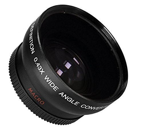 40.5mm Wide Angle 0.43x Conversion Lens with Macro Close-Up Attachment for Sony Alpha a6500, a6300, a6000, a5000, a5100, a3000 Nikon 1 AW1, J1, J2, J3, J4, S1, S2, V1, V2 Mirrorless Digital Camera