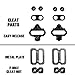 Bike Cleats Compatible with Shimano SPD SM-SH56 or SM-SH-51 - Indoor Cycling, Spinning & Mountain Bike Bicycle - Clips for Spin Shoes - Single or Multi Release