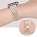 Goton Jewelry Band Compatible with Apple Watch Band 40mm 38mm, Women Luxury Diamond Bling Crystal Stainless Steel Metal Replacement Strap for iWatch Band Series 4 3 2 1 (Rose Gold - 40/38mm)