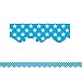 Teacher Created Resources Aqua with White Stars Scalloped Border Trim (5810)