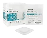 Adhesive Island Dressing McKesson 2 X 2 Inch Polypropylene / Rayon Square 1 X 1 Inch Pad White Sterile - 25/BX (MFN # 16-89022)