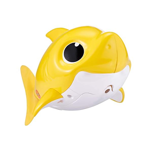 ZURU-ROBO-ALIVE-JUNIOR-Baby-Shark-Battery-Powered-Sing-and-Swim-Bath-Toy-Random-color ZURU ROBO ALIVE JUNIOR Baby Shark Battery-Powered Sing and Swim Bath Toy, Random Color
