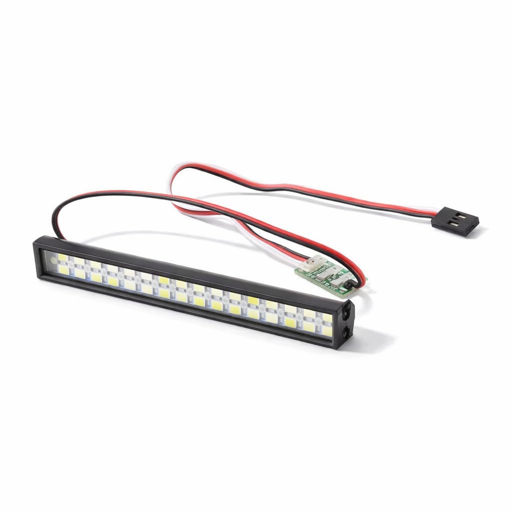 Dilwe RC Car Roof Lamp,32pcs Lamp Beads Universal RC Car LED Light Bar RC Crawler Upgrade Accessory Length 100mm