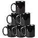 Creative Home Set of 6 Pieces 12 oz. Ceramic Coffee Mug Tea Cup for Breakfast Coffee Juice Hot Tea, 3.2