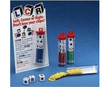 LCR Dice Game (Yellow Chips)