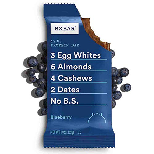 RXBAR, Blueberry, Protein Bar, High Protein Snack, Gluten Free, 1.83