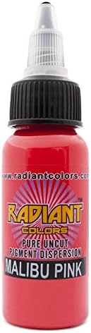 Authentic Radiant Colors U Pick Tattoo Ink Made in USA (1/2 OZ, Malibu Pink)
