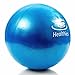 Healthies Small Exercise Ball - 9 Inch Fitness Ball for Physical Therapy, Pilates, Yoga, Barre, Stability Ball, Shoulder and Core Training - with Straw