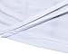 Men's Casual Long Sleeve Striped T-Shirt, Winter Fashion Cotton Solid V Neck Tee White X-Small