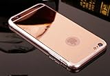 iPhone 6S Plus Rose Gold Mirror Case,iPhone6S Plus Mirror Rose gold Case, Slim Luxury Hybrid Glitter Bling Mirror Soft TPU Cover Case for iPhone 6sPlus and 6Plus (Rose Gold)
