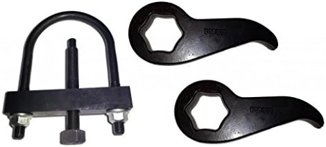 2011 - 2015+ Chevrolet Silverado GMC Sierra 1500HD 2500HD 3500HD 2" Adjustable Torsion Leveling Lift Keys (POWDERCOATED) + Unloading TOOL