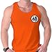 Ball Z Gokus Kanji Uniform Symbol Dragon Tank Top Orange