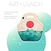 Artovida Artists Collective Insulated Neoprene Lunch Bag - Washable Soft Lunch Tote for Work and Picnic - Design By Budi Satria Kwan (Indonesia) – Ocean, Sea, Wave-Classic