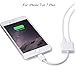 Lightning to Charging + 3.5mm Audio Adapter for iPhone 7 Plus, TITACUTE 2 in 1 Lightning USB Cable Charger 3.5mm Earphone Jack Portable 0.4 FT Mini Cable for iOS 10.3 iPhone 7 / 7 Plus