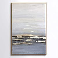 Framed Canvas Wall Art Abstract Texture Canvas Prints Home Artwork Decoration for Living Room,Bedroom - 16x24 inches