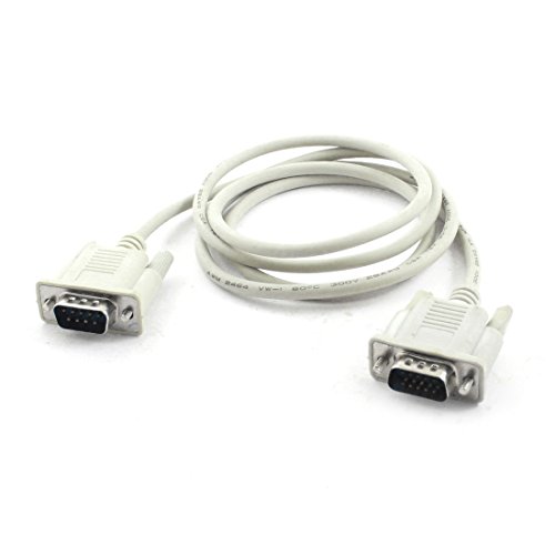 RS232 DB9 9Pin to VGA Video HD15 15Pin M/M Connector Cable Wire 1.25M