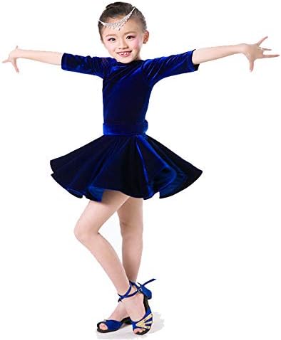 Yzibei Girl beauty pageant Kids Camisole Ballet Tutu Dress Ballerina Fancy Swan Costume Gymnastic Dancewear Embroidery ball gown (Color : Blue, Size : 170)