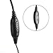 2 PCS EasyTalk 1-pin Two Way Radio Headset Headphone Earphone Earpiece Mic Microphone Speaker for Mini Walkie Talkie