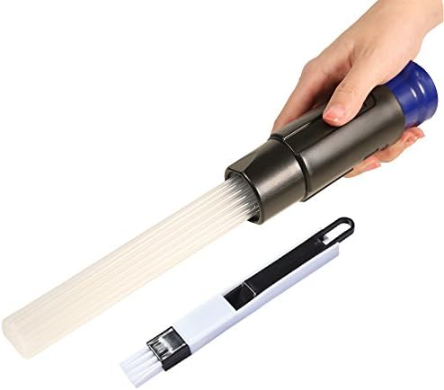 Vacuum Cleaner Dust Dirt Remover Universal Attachment Interface Tool and Slot brush, Small Suction Brush Tubes Flexible Access to Anywhere, Strong Suction for Corners, Keyboards, Drawers