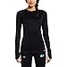 Under Armour Women's UA Base 2.0 Crew, Black/Cortez MD (US 8-10)