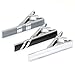 GWD 3Pcs Tie Clip Silver, Gold, Black 2.1 Inch Tie Bar Tie Clips For Men Gift for Father Husband (3pcs)