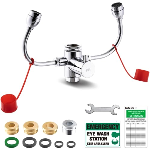 Eyewash Stations, Beauty Kate Faucet Mounted Eye Wash Station, Eye Flush Shower, First AID