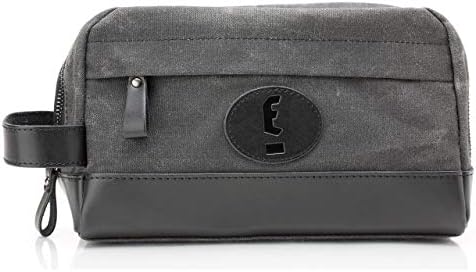 Easyriders Black Leather and Wax Canvas Toiletry Bag for Men (Limited Edition) 5 Easyriders Black Leather and Wax Canvas Toiletry Bag for Men (Limited Edition)