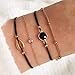 Handmade Braided Adjustable Strand Wrap Bracelet Set Waterproof Shell Charm Stretch Knot String Thread Bracelets Pure Life Friendship Jewelry
