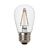 Brightech – Ambience PRO LED S14 1 Watt Bulb - 1 Watt – Use to Replace High-Heat, High-Cost incandescent bulbs in Outdoor String Lights – Edison-inspired Exposed Filaments Design