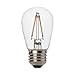 Brightech – Ambience PRO LED S14 1 Watt Bulb - 1 Watt – Use to Replace High-Heat, High-Cost incandescent bulbs in Outdoor String Lights – Edison-inspired Exposed Filaments Design