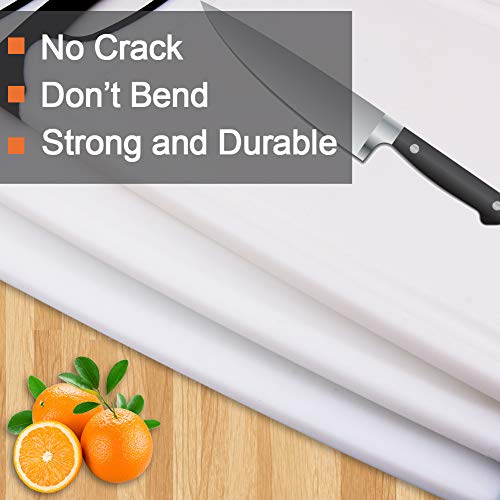 Aritan Thicken Plastic Cutting Board for Kitchen(3-Piece), Juice Grooves, Easy-Grip Handles Dishwasher Safe, Set of Three, Black