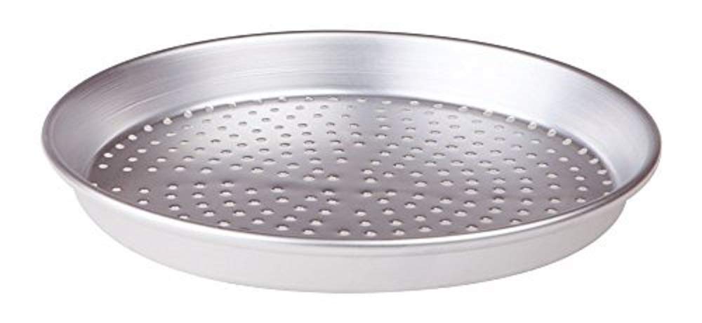 Pentole Agnelli Pastry & Pizza Perforated Round Cake-Pan, Diameter 32 Cm, Silver