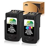 JARBO Remanufactured for Canon PG-210XL CL-211XL Ink Cartridges High Yield, 2 Pack (1 Black + 1 Tri-Color), Used in Canon PIXMA MP495 IP2700 MP490 MP480 MP280 MX330 MX340 XM410 MX420 MX350 Printer